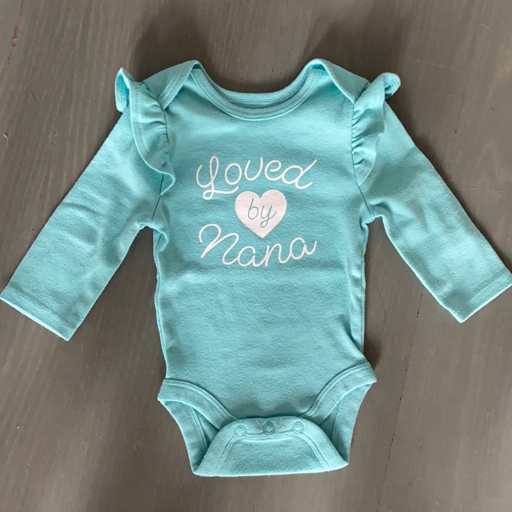 Jumping beans loved by nana onesie